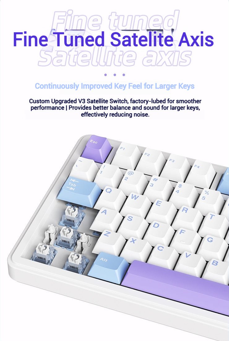 xinmeng m75 tri-mode wireless mechanical keyboard
