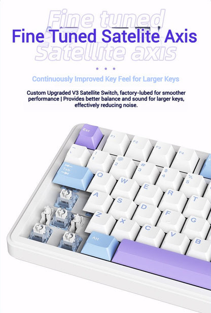xinmeng m75 tri-mode wireless mechanical keyboard