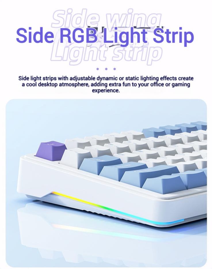 xinmeng m75 tri-mode wireless mechanical keyboard