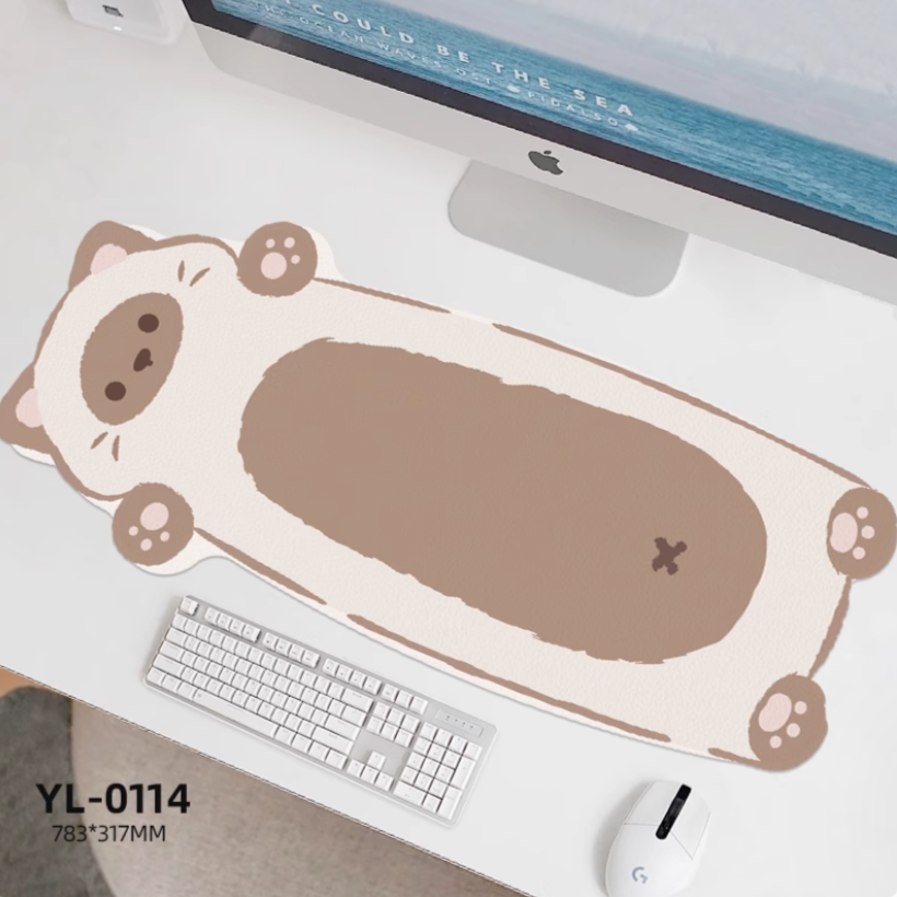 Odd Shape Lying Cat Desk Mats