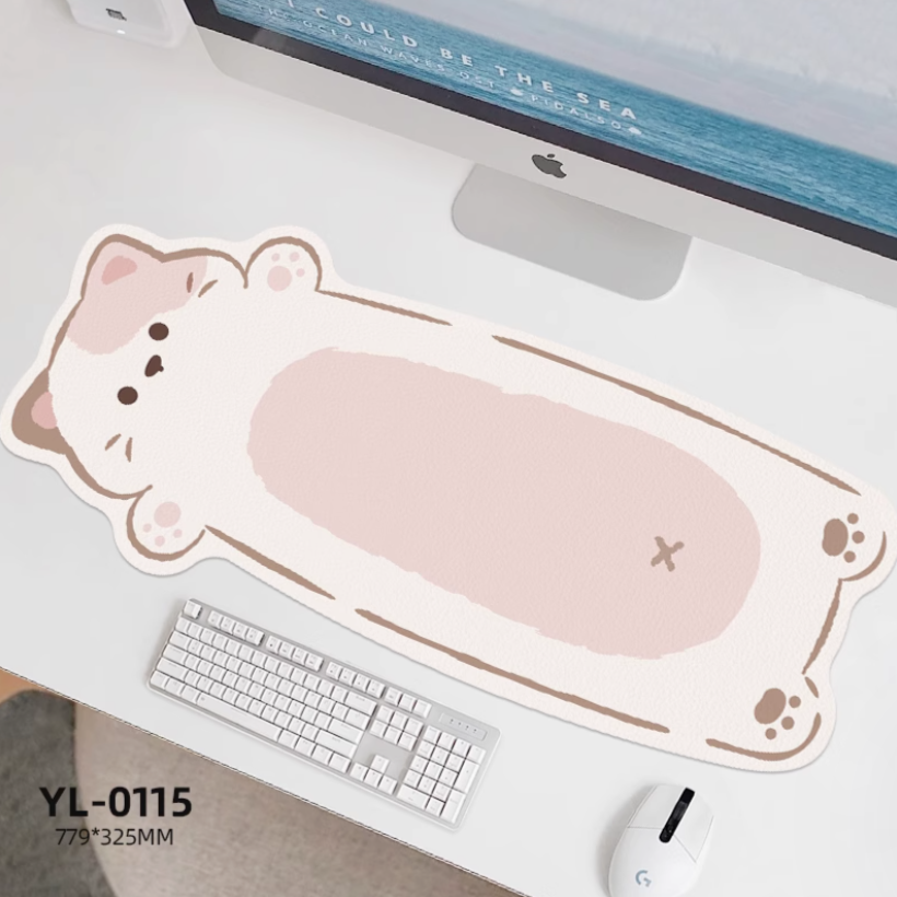 Odd Shape Lying Cat Desk Mats