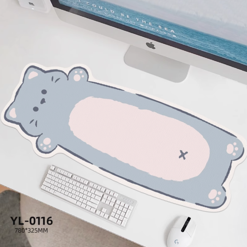 Odd Shape Lying Cat Desk Mats